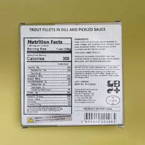 Nutritional Information for ABC+ Trout Fillets in Dill and Pickles Sauce