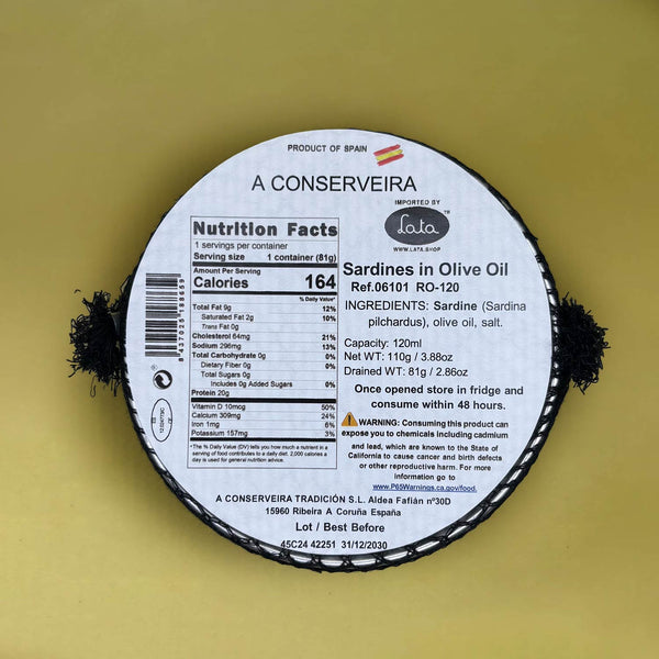 A Conserveira Tradición Xoubas de Rianxo “O Xeito” – Small Sardines in Olive Oil