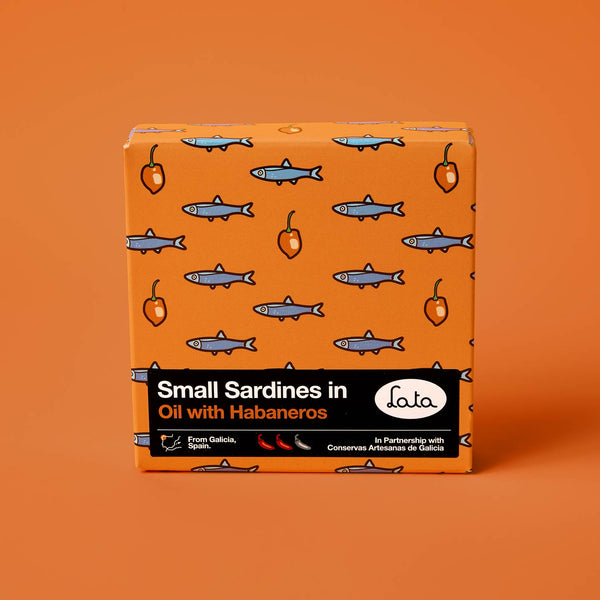 Lata Small Sardines in Oil with Habaneros