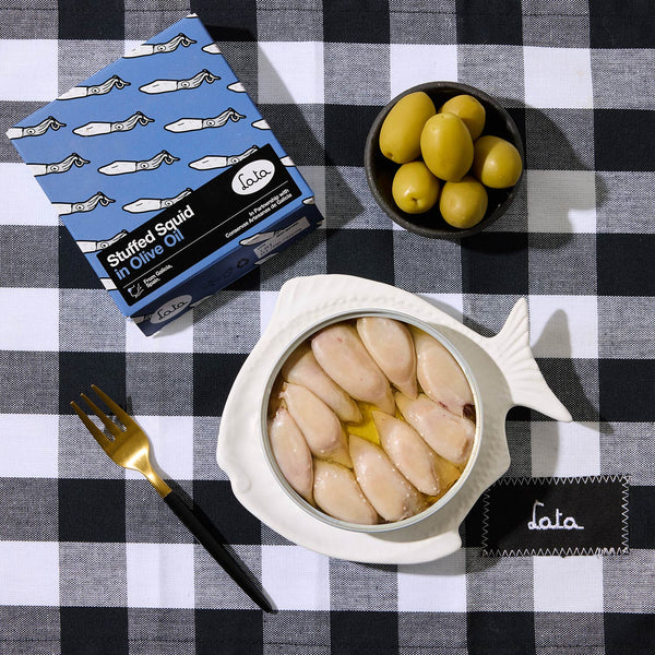 Lata Stuffed Squid in Olive Oil