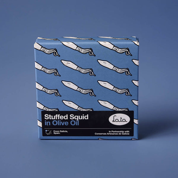 Lata Stuffed Squid in Olive Oil