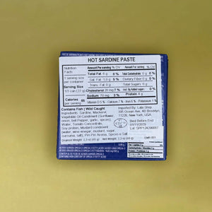 Nutritional Information for Manná Spicy Sardine Pate