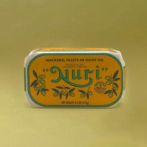 Nuri Mackerel Fillets in Olive Oil  (120gr)