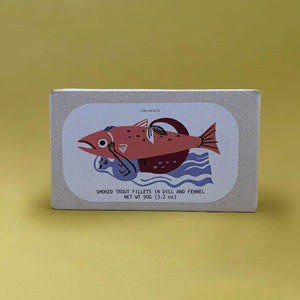 José Gourmet Smoked Trout Fillets in Dill and Fennel (90gr)