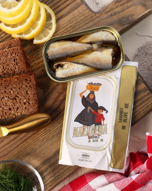 Gourmet Sardine Sandwich with Mustard