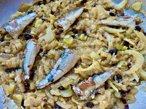 Pasta Con Le Sarde (Sardine Pasta with Fennel and Currants)