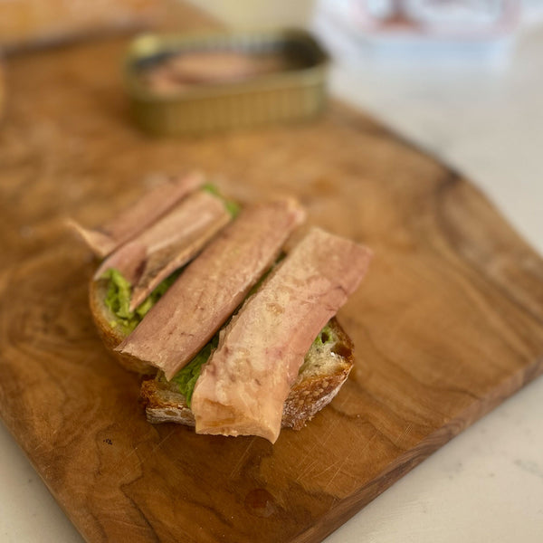 Acor Tuna Belly served on bread