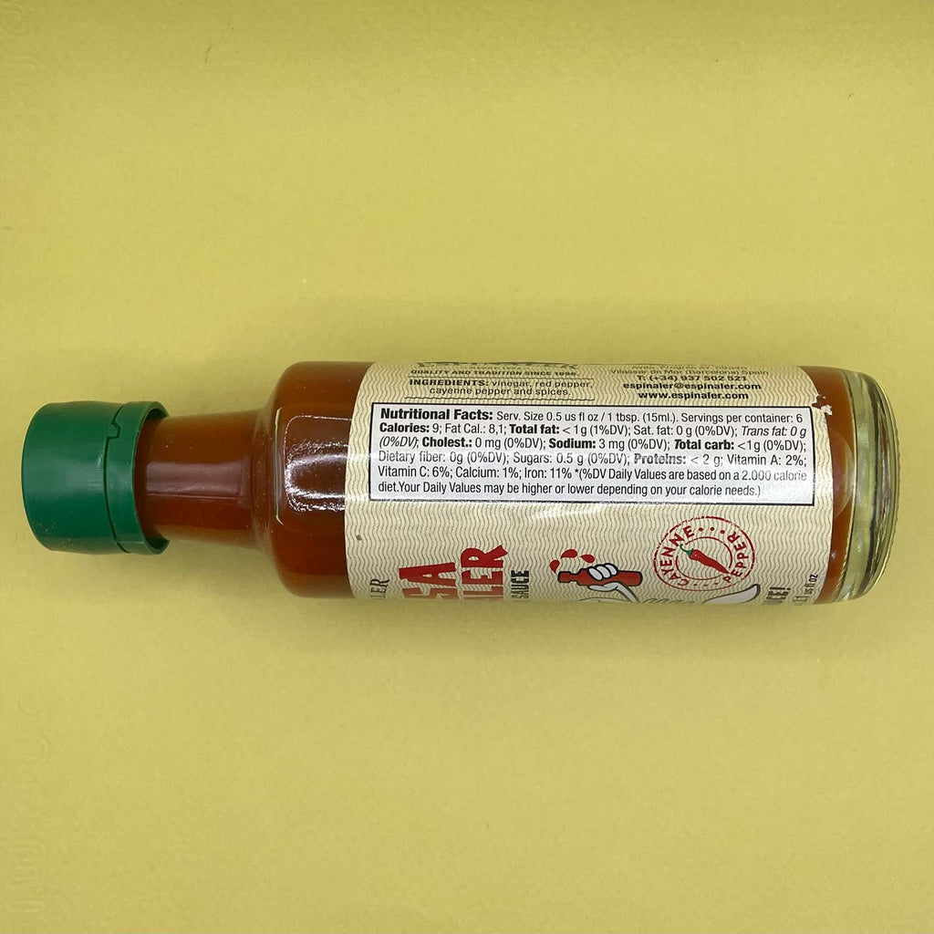 Nutritional Information for Espinaler Spicy Sauce