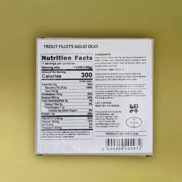 ABC+ Trout Fillets in Aglio e Olio sauce