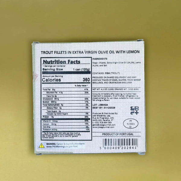 ABC+ Trout Fillets in Lemon and EVOO