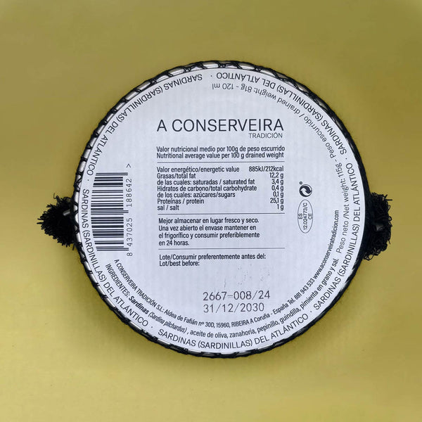A Conserveira Tradición Small Sardines in Spicy Olive Oil