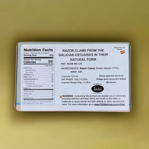 A Conserveira Selección Razor Clams in Brine