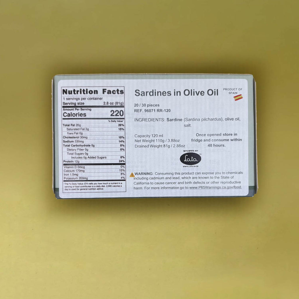 A Conserveira Selección Small Sardines in Olive Oil 20/30 pieces
