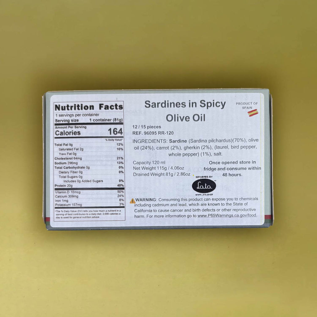 A Conserveira Selección Small Sardines in Spicy Olive Oil 12/15 pieces