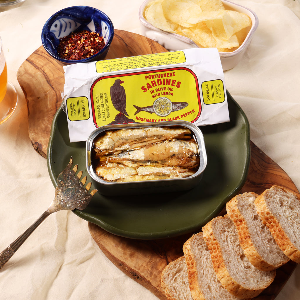 Açôr Sardines with Lemon, Rosemary and Black Pepper in Olive Oil