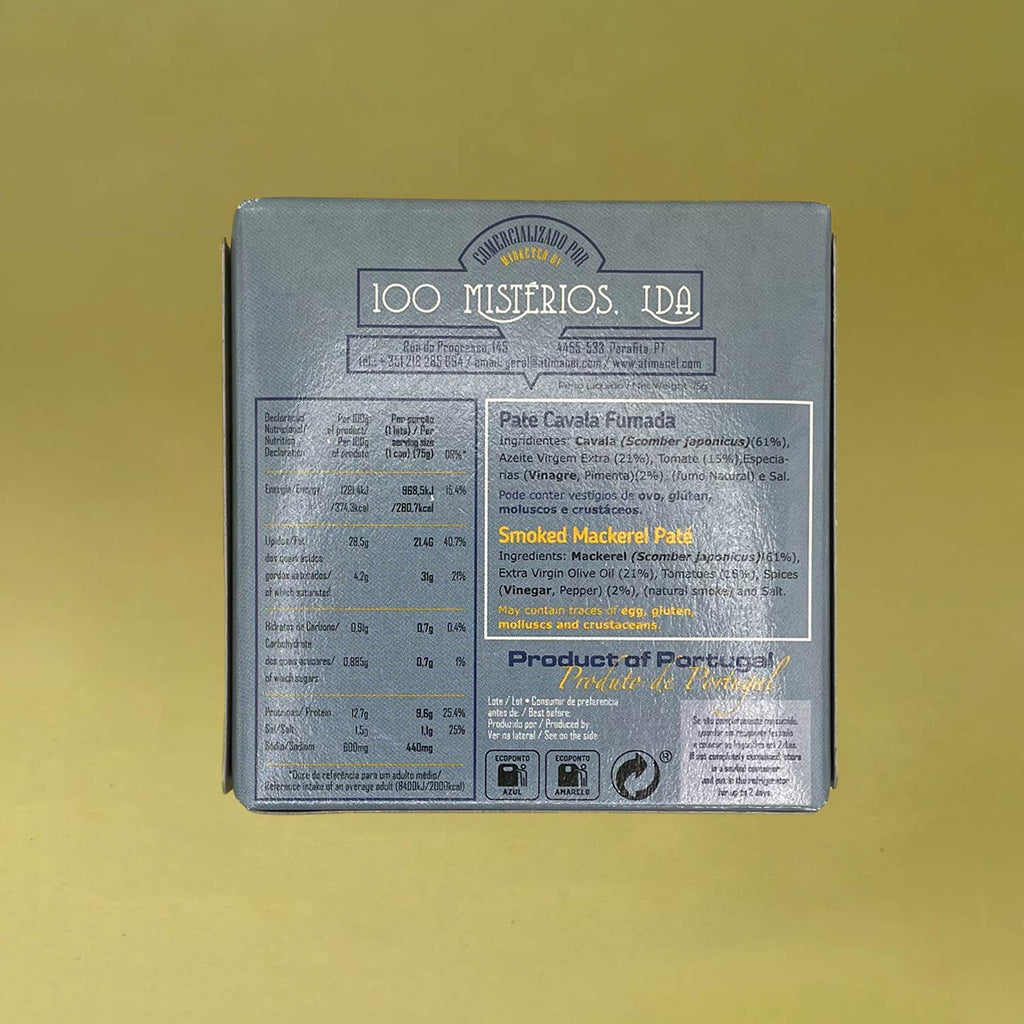 Nutritional Information for Ati Manel Smoked Mackerel Pate