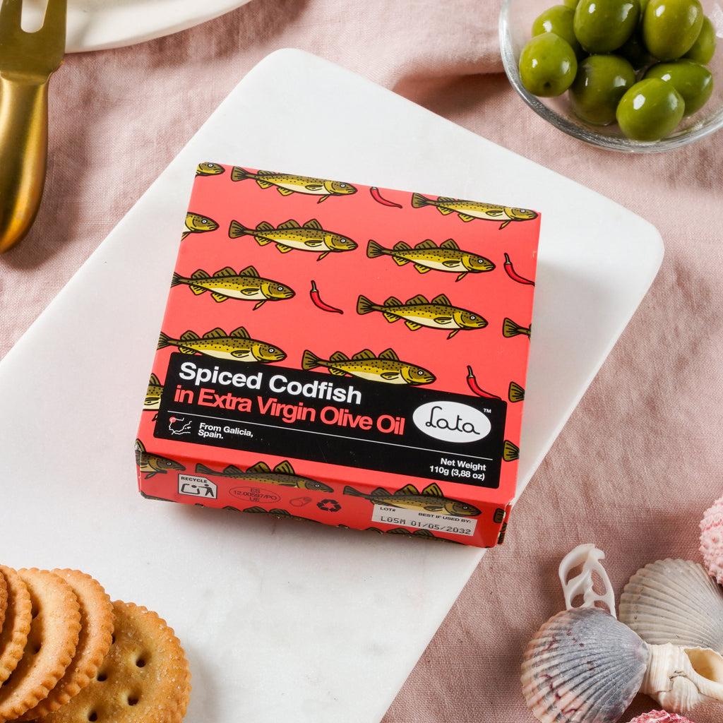 Lata Spiced Codfish in Extra Virgin Olive Oil
