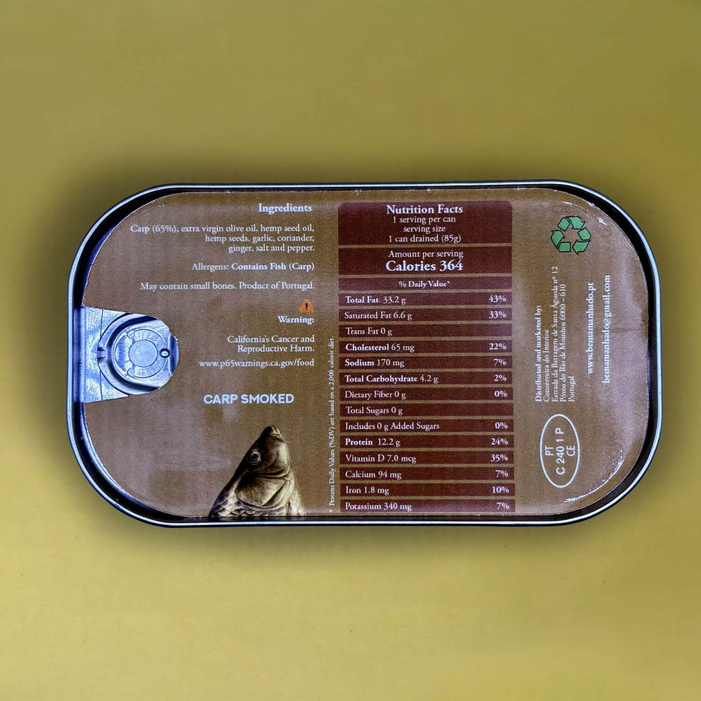 Bem Amanhado Smoked Carp in Extra Virgin Olive Oil