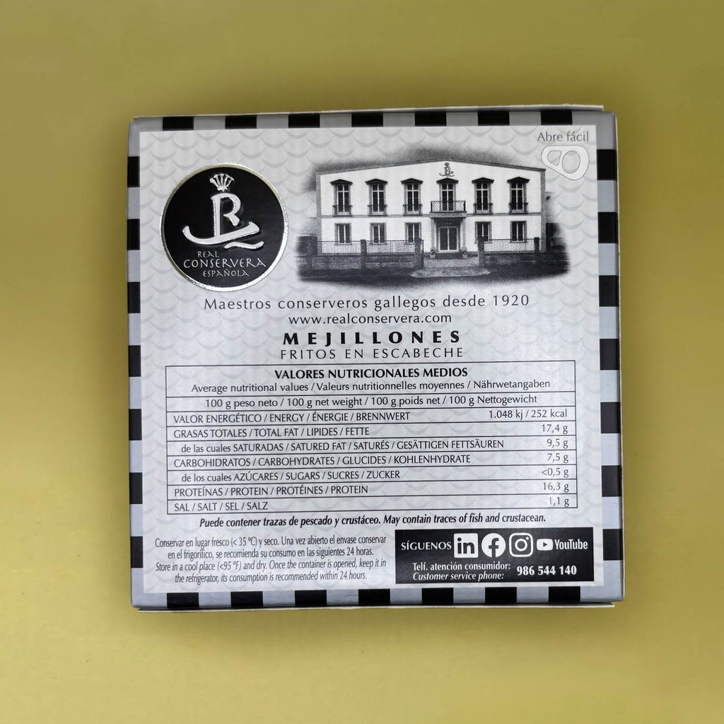 Real Conservera Española Mussels in Pickled Sauce