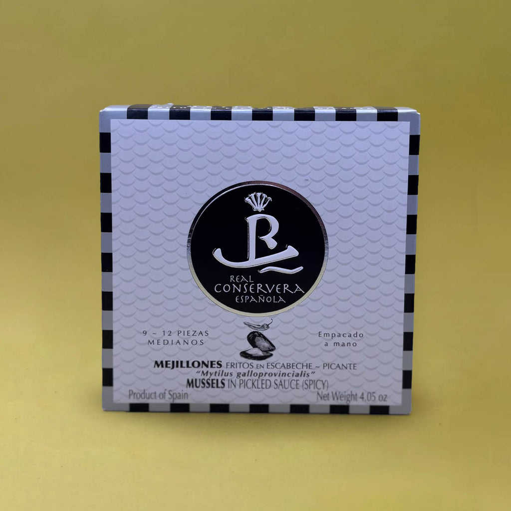 Real Conservera Española Mussels in Spicy Pickled Sauce