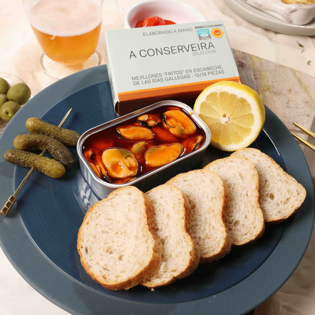 A Conserveira Selección Mussels in Pickled Sauce
