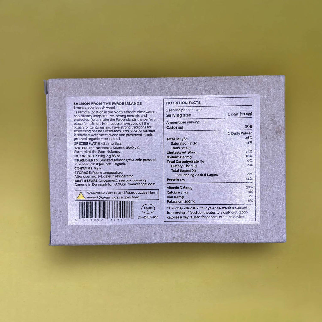 Fangst Færøsk Laks No.3 Faroe Islands Salmon Smoked over Beech Wood