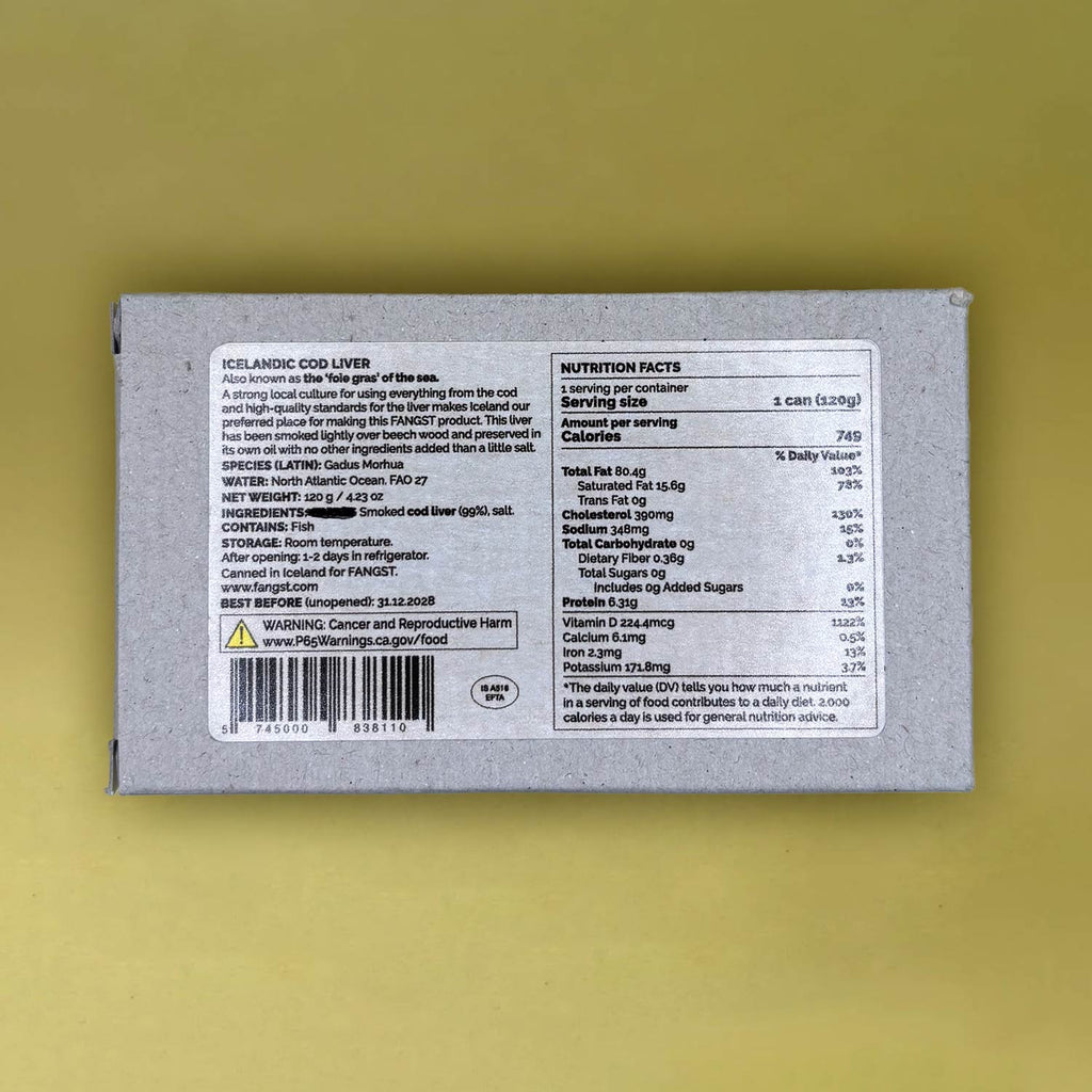 Fangst Torske Lever Smoked Cod Liver