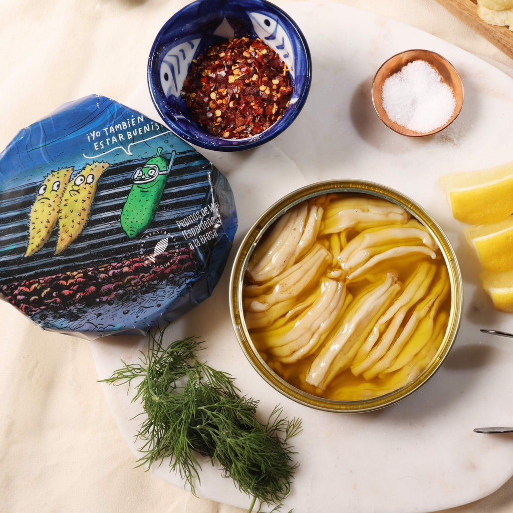 Güeyu Mar Chargrilled Sea Cucumber "Espardenyas"