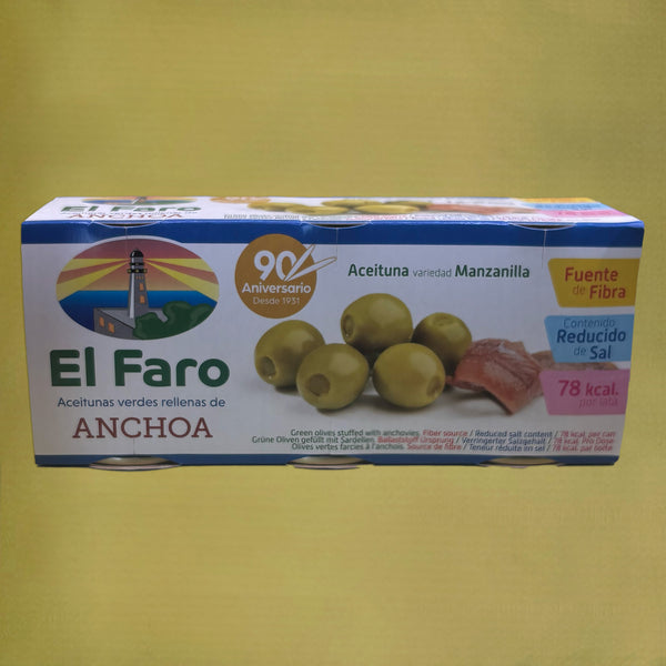 El Faro Manzanilla Olives Stuffed with Anchovy