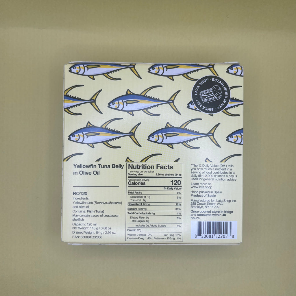 Lata Yellowfin Tuna Belly in Olive Oil