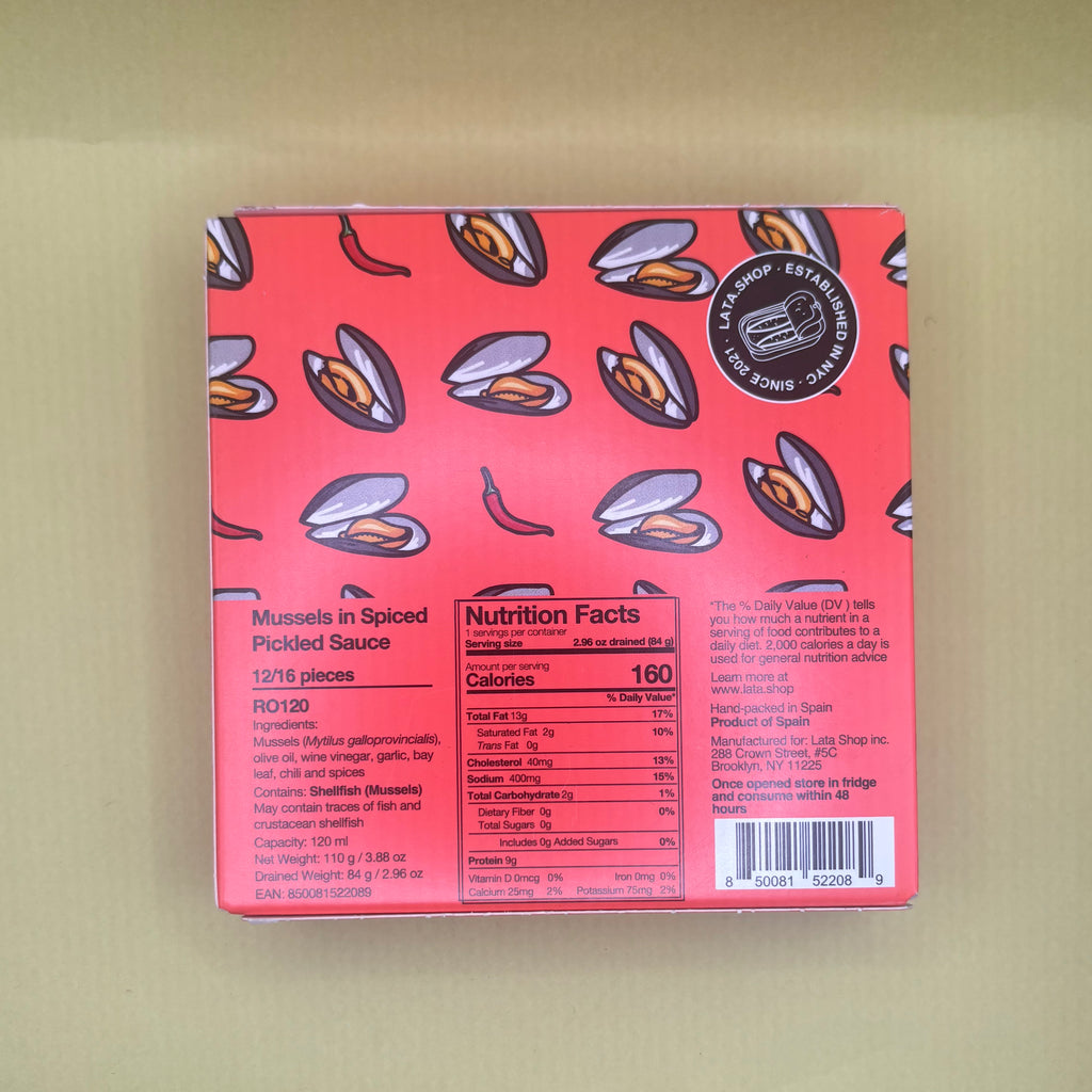 Lata Mussels in Spiced Pickled Sauce