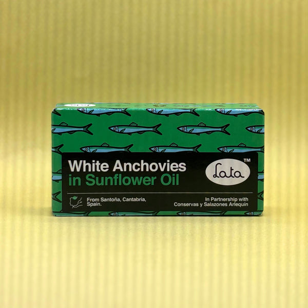 Lata White Anchovies (Boquerones) in Sunflower Oil