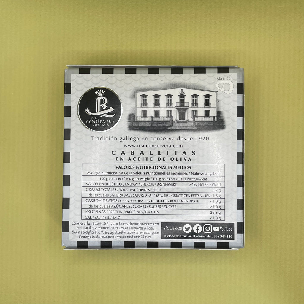 Real Conservera Española Small Mackerel in Olive Oil "Caballitas"