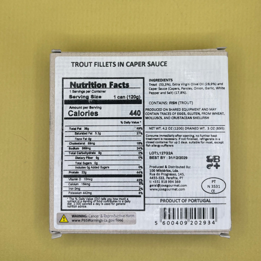 ABC+ Trout Fillets in Capers Sauce