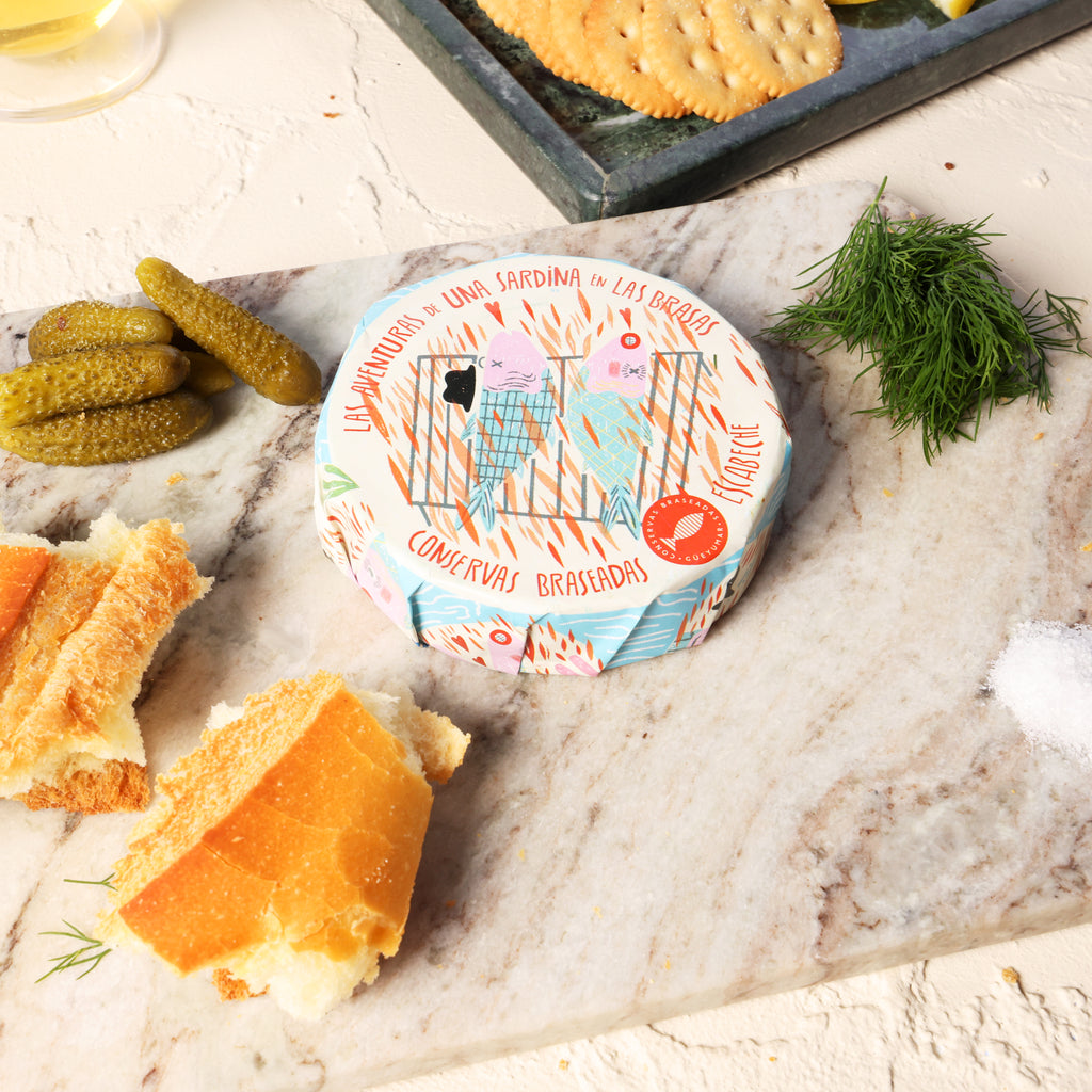 Güeyu Mar Chargrilled Sardine Tails in Pickled Sauce