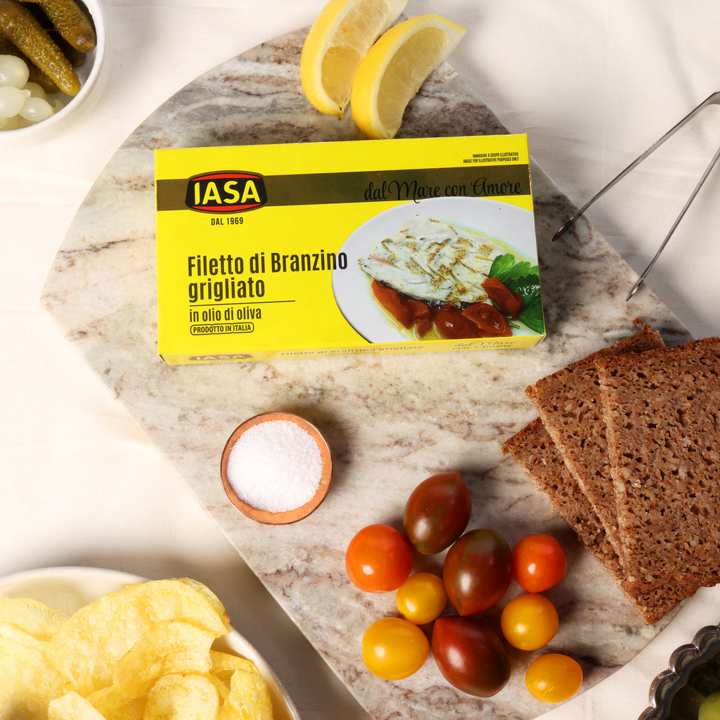 IASA Branzino Grilled Sea Bass in Olive Oil