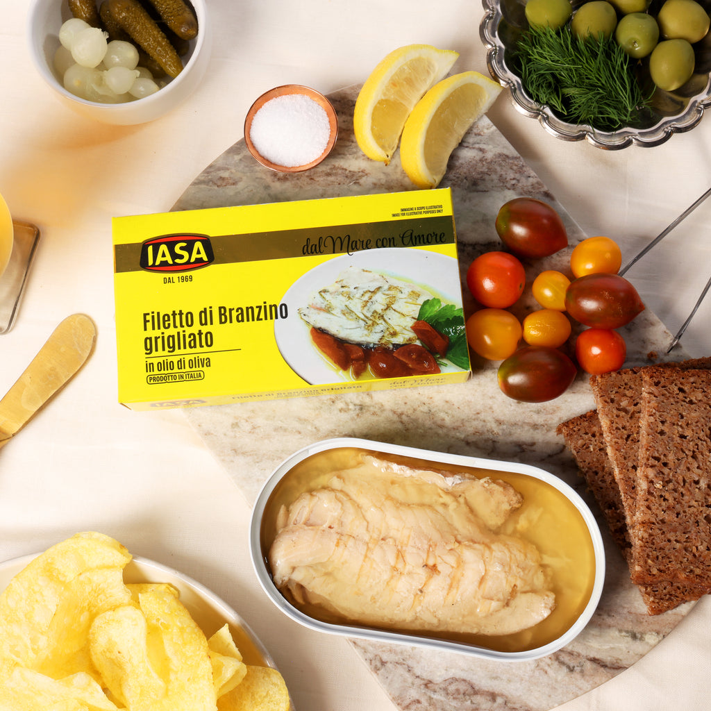 IASA Branzino Grilled Sea Bass in Olive Oil