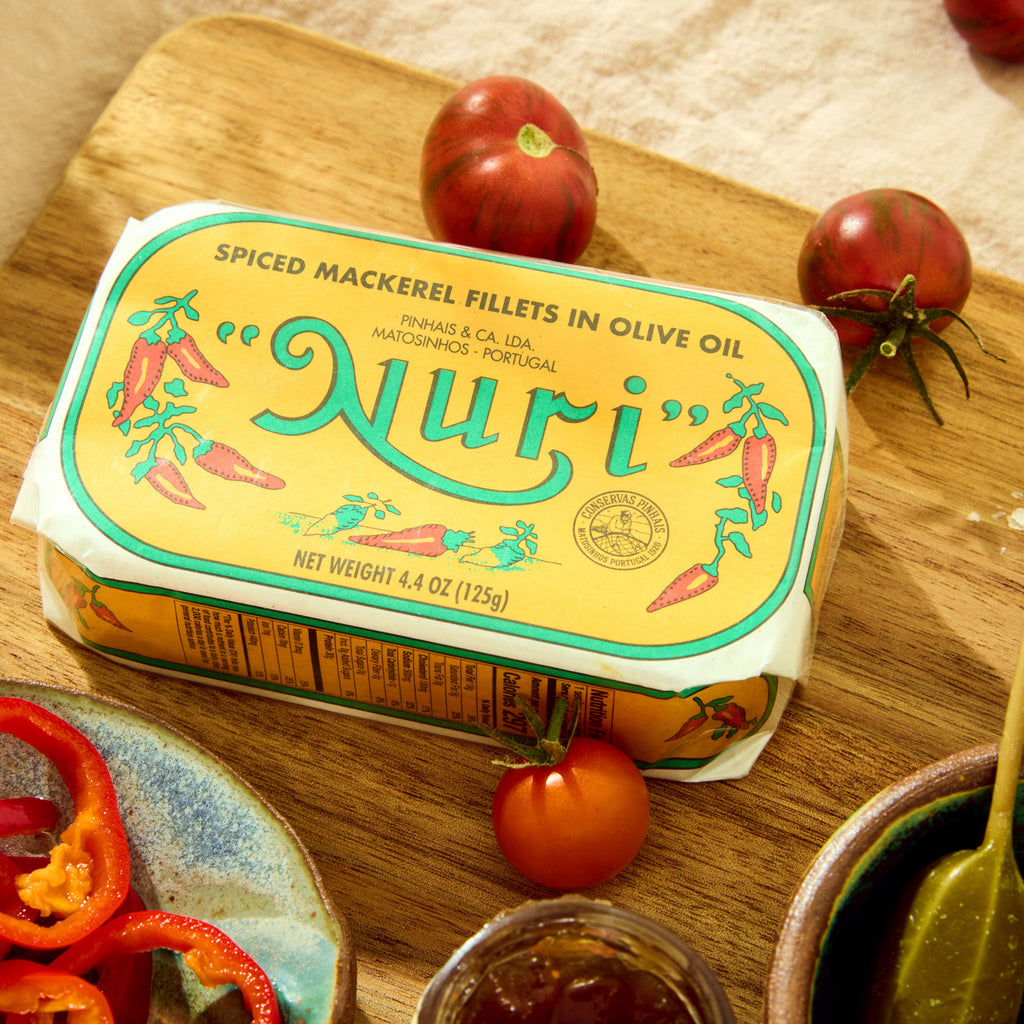 Nuri Spiced Mackerel Fillets in Olive Oil (Skinless and Boneless)