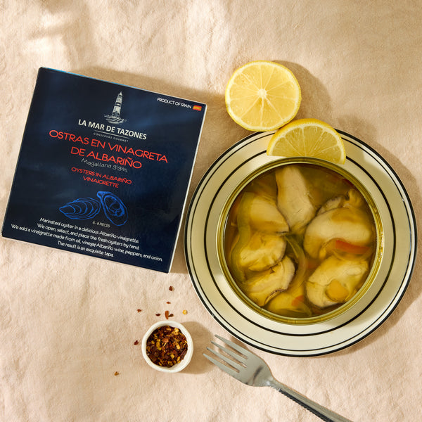 La Mar de Tazones Natural Oysters in Albariño Vinaigrette