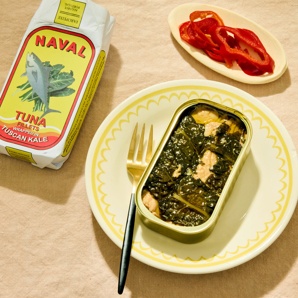 Naval Tuna Fillets in Tuscan Kale