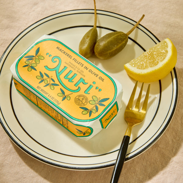 Nuri Mackerel Fillets in Olive Oil  (Skinless and Boneless)