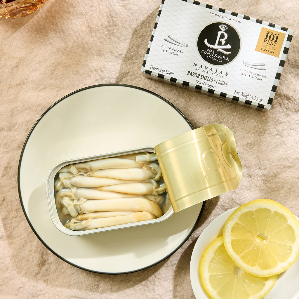 Real Conservera Española Razor Clams in Brine 7/10 pieces