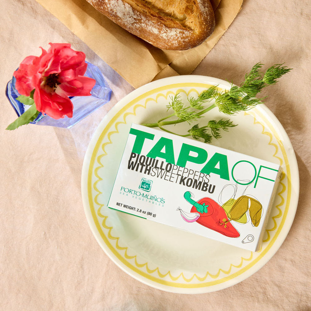Porto-Muiños Tapa of Piquillo Peppers with Sweet Kombu – Lata