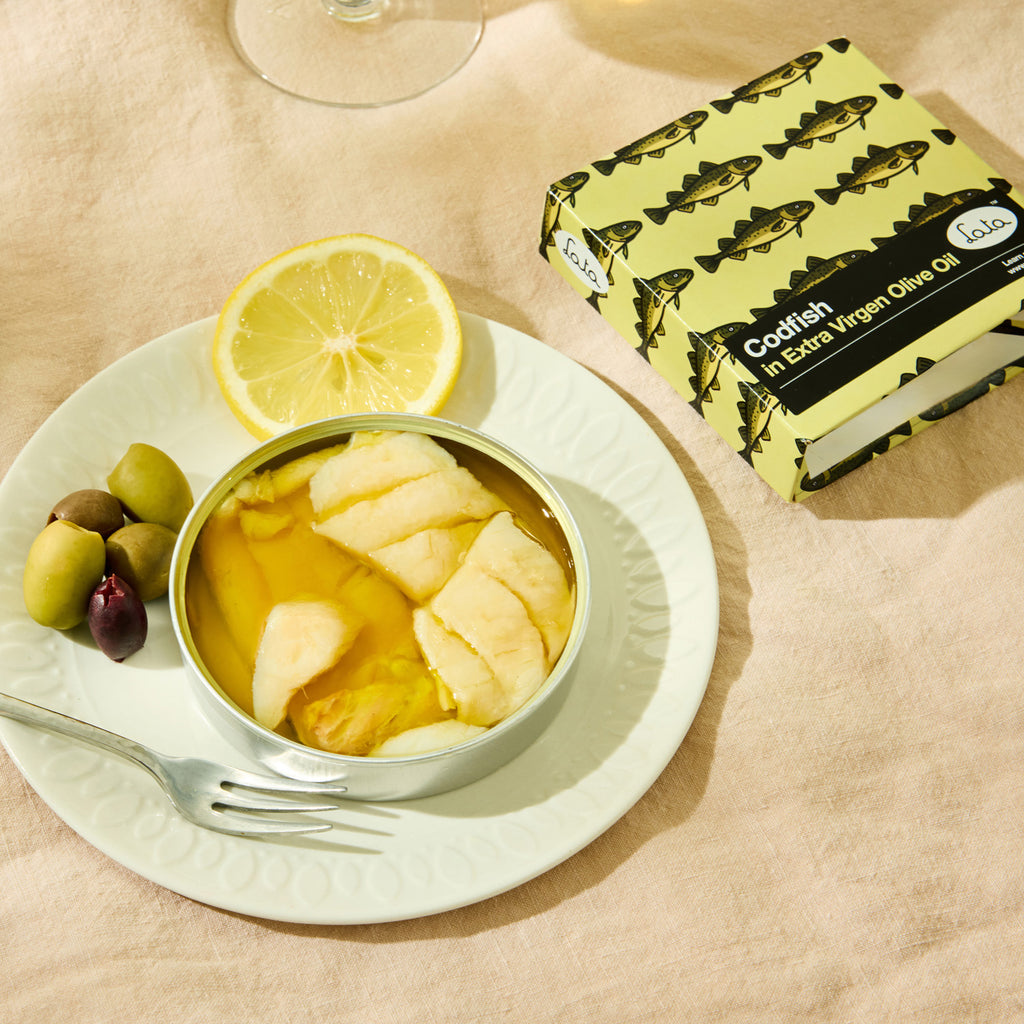 Lata Codfish in Extra Virgin Olive Oil