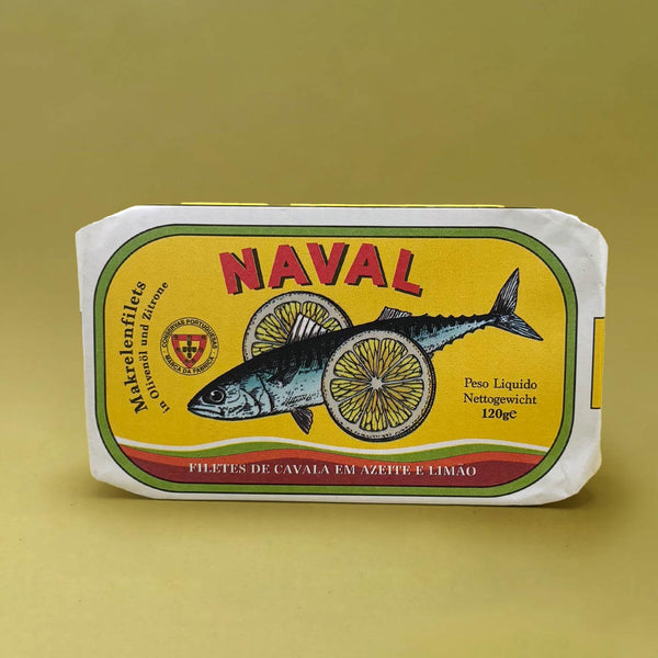 Naval Mackerel Fillets with Lemon in Olive Oil
