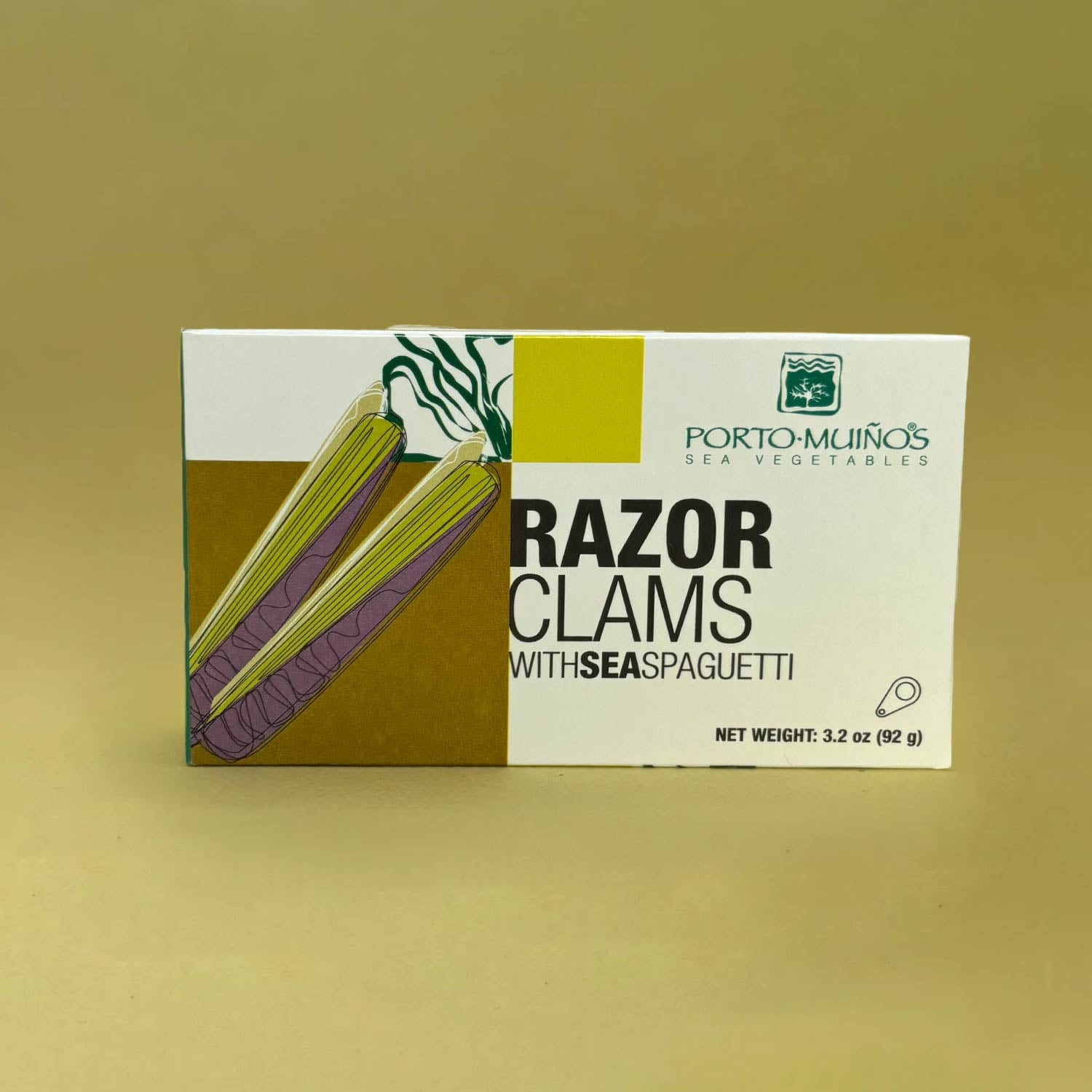 Porto-Muiños Razor Clams with Sea Spaghetti – Lata