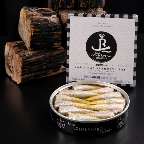 Real Conservera Española Small Sardines in Olive Oil 10/14