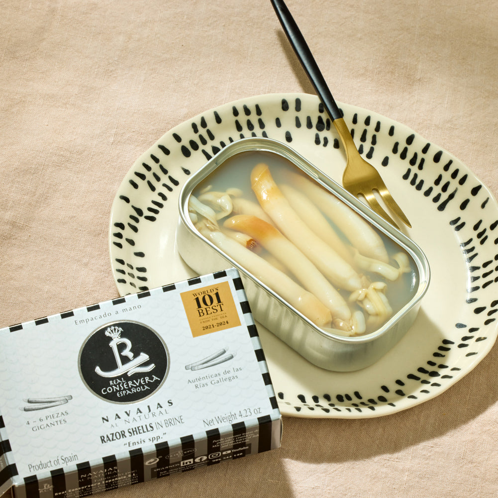 Real Conservera Española Razor Clams in Brine 4/6 - Big