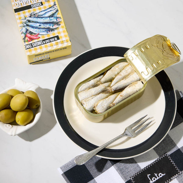 Samare Small Sardines in Spiced Olive Oil