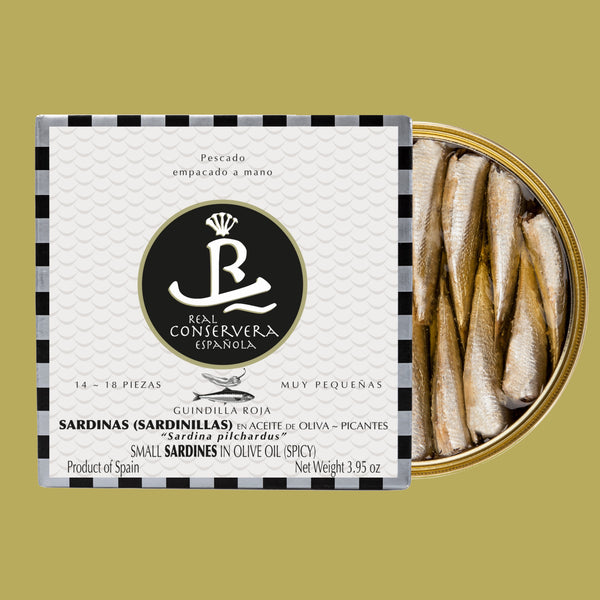 Real Conservera Española Very Small Sardines in Spicy Olive Oil 14/18